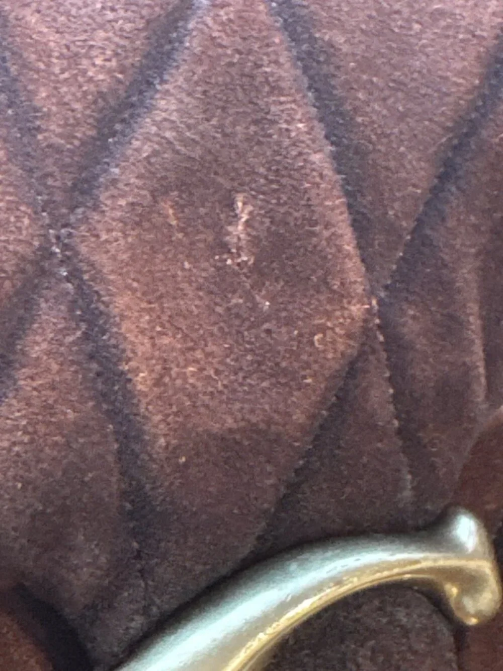 Coach Tabby Shoulder Bag 26 in Warm Brown Womens Suede Brass Hardware